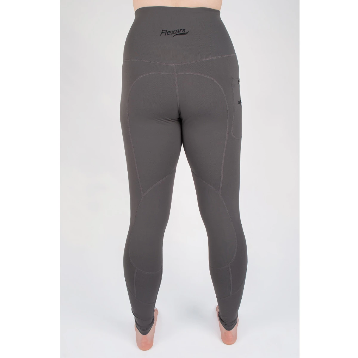 The Original Flexars Womens Riding Leggings Dark Grey 5 The Original Flexars Womens Riding Leggings Dark Grey - Image 5