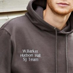 Personalised Adults Embroidered Hoodie Dark Grey 13 Personalised Adults Embroidered Hoodie Dark Grey -Saddle Store grey hoodie 7