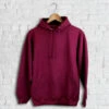 Personalised Adults Embroidered Hoodie Burgundy