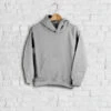 Personalised Junior Embroidered Hoodie Light Grey