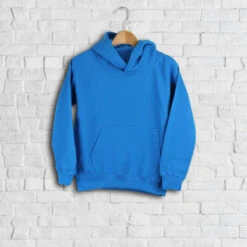 Personalised Junior Embroidered Hoodie Blue