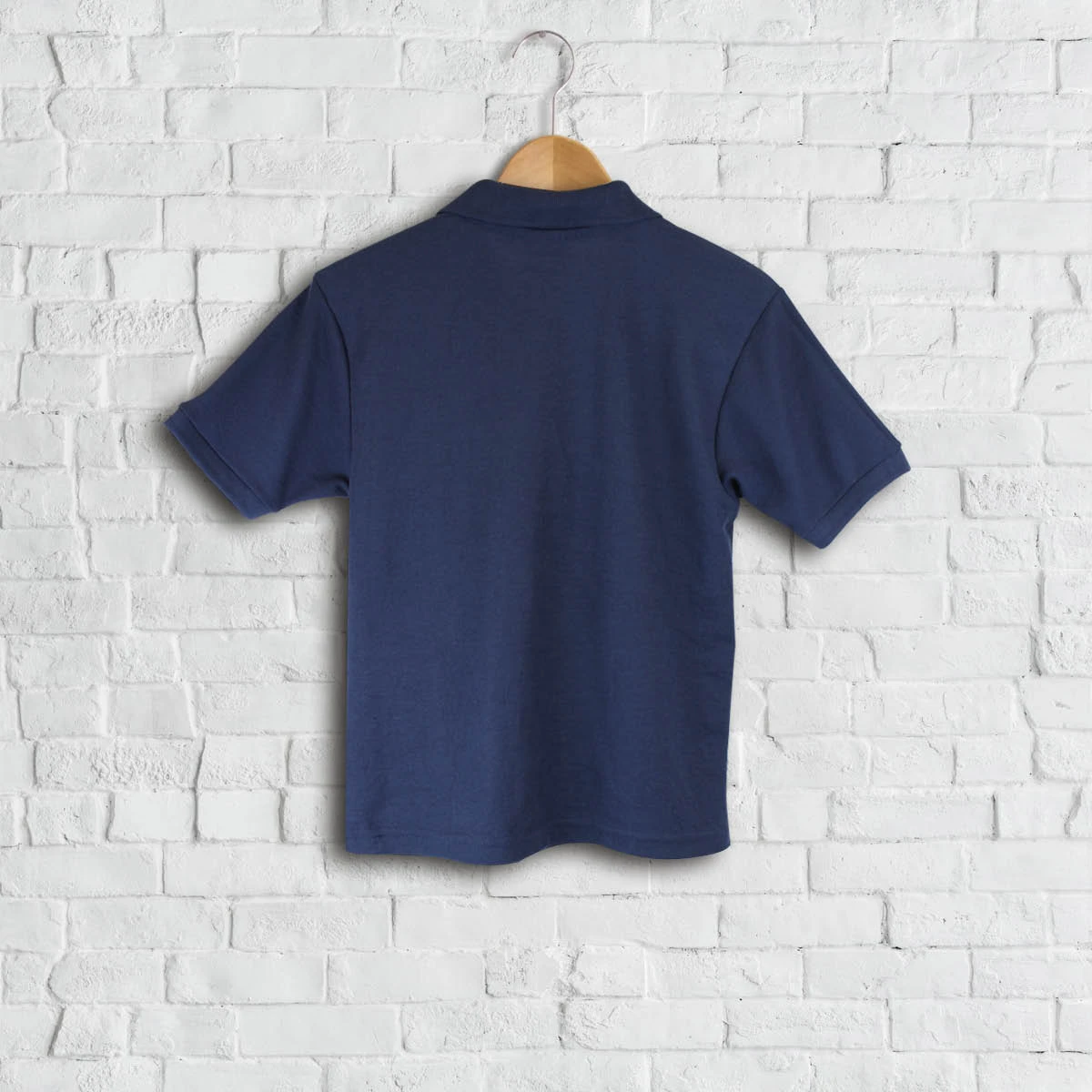 Personalised Kids Embroidered Polo Shirt Navy Blue 3 Personalised Kids Embroidered Polo Shirt Navy Blue - Image 3