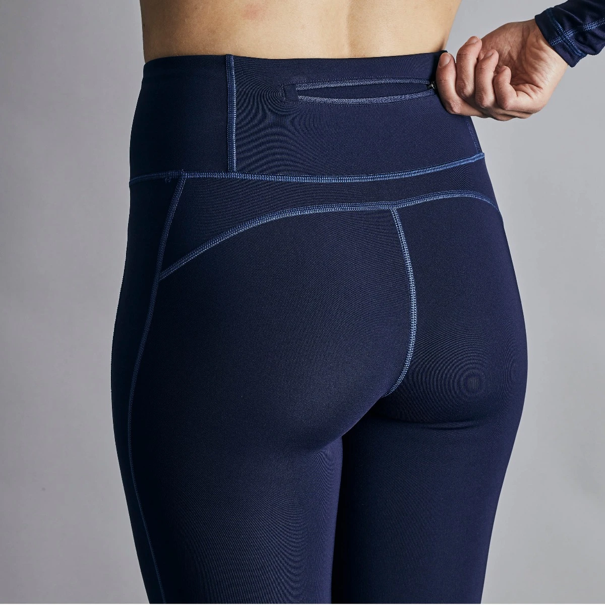 Protechmasta Power 2.0 Ladies Silicone Knee Riding Tights Navy Blue 8 Protechmasta Power 2.0 Ladies Silicone Knee Riding Tights Navy Blue - Image 8