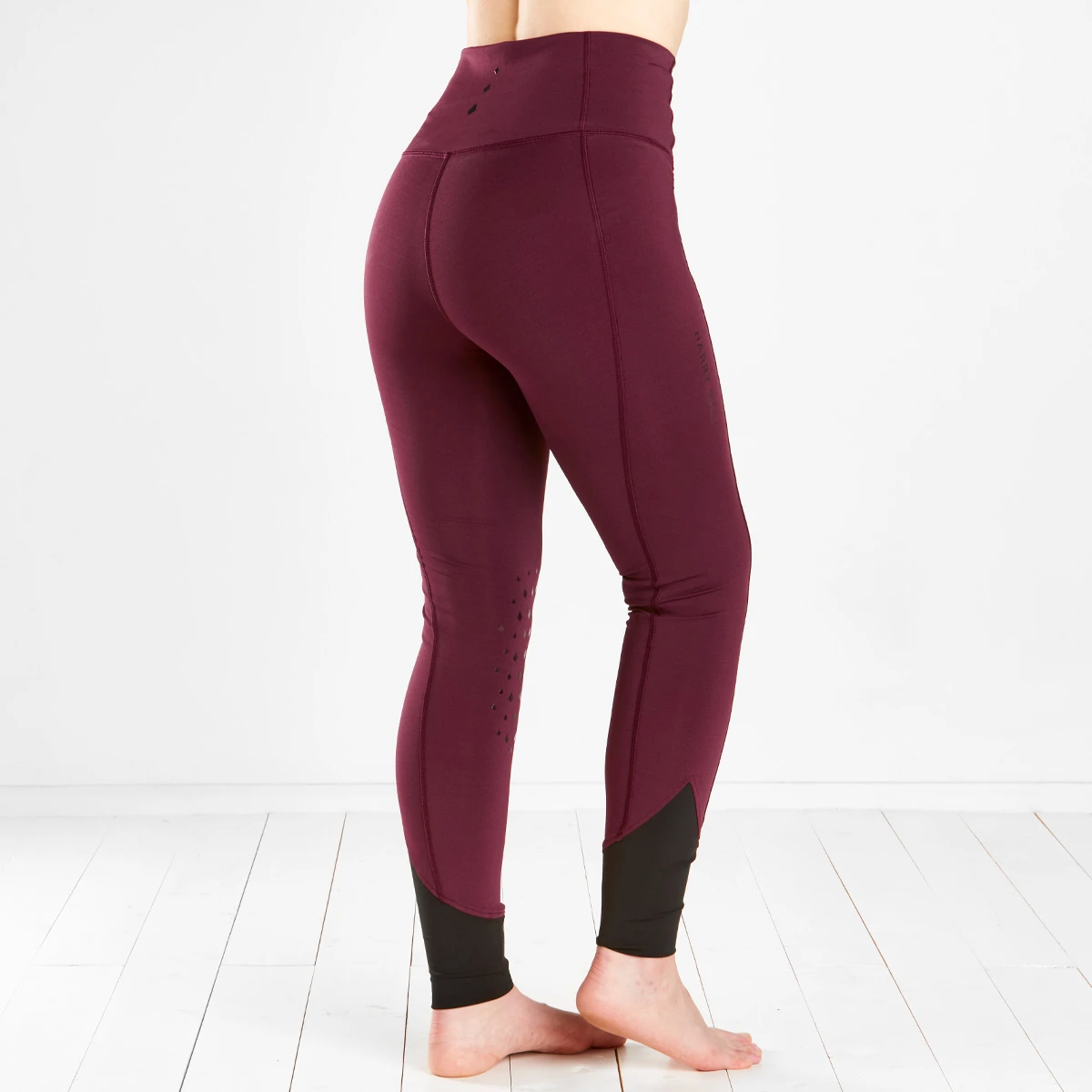 Harry Hall Bala Silicone Knee Ladies Riding Tights Burgundy 1 Harry Hall Bala Silicone Knee Ladies Riding Tights Burgundy