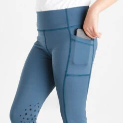 Junior Bala Silicone Knee Tights Blue -Saddle Store hh8024 junior blue.3