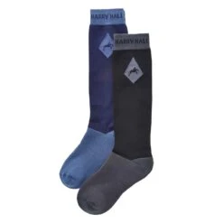 Harry Hall Ladies Riding Socks 2pack Dark Navy