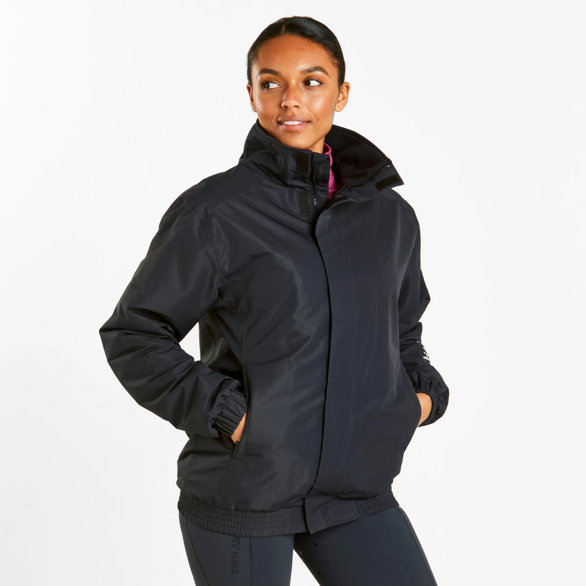 Harry Hall All-Weather Unisex Blouson Jacket Adult Dark Navy 2 Harry Hall All-Weather Unisex Blouson Jacket Adult Dark Navy - Image 2