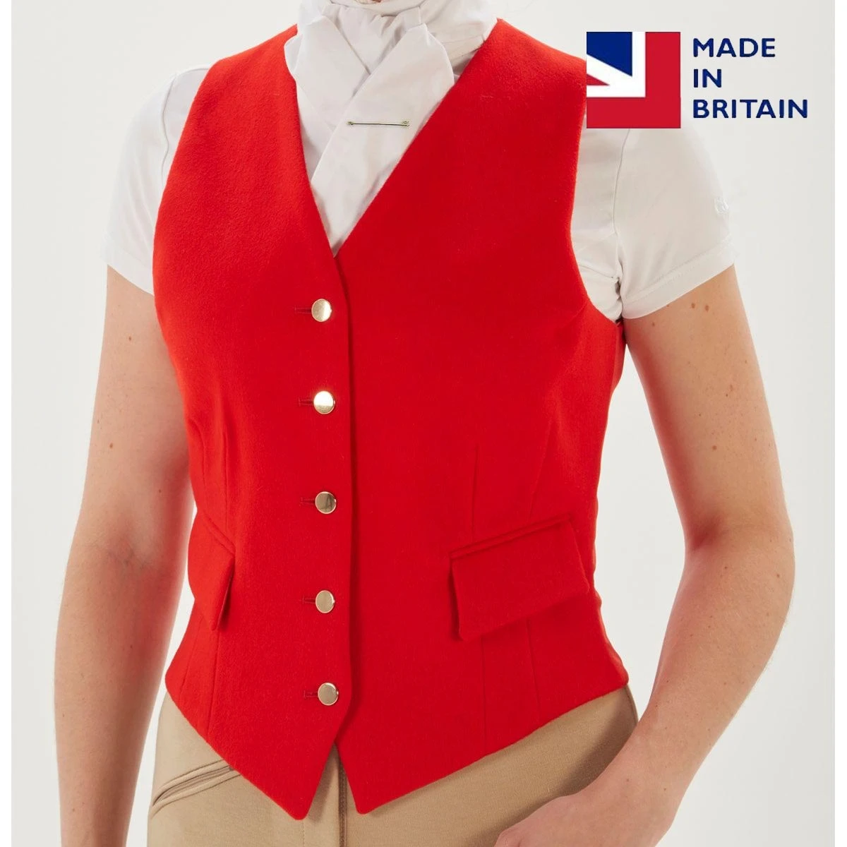 Ladies Waistcoat Red 1 Ladies Waistcoat Red