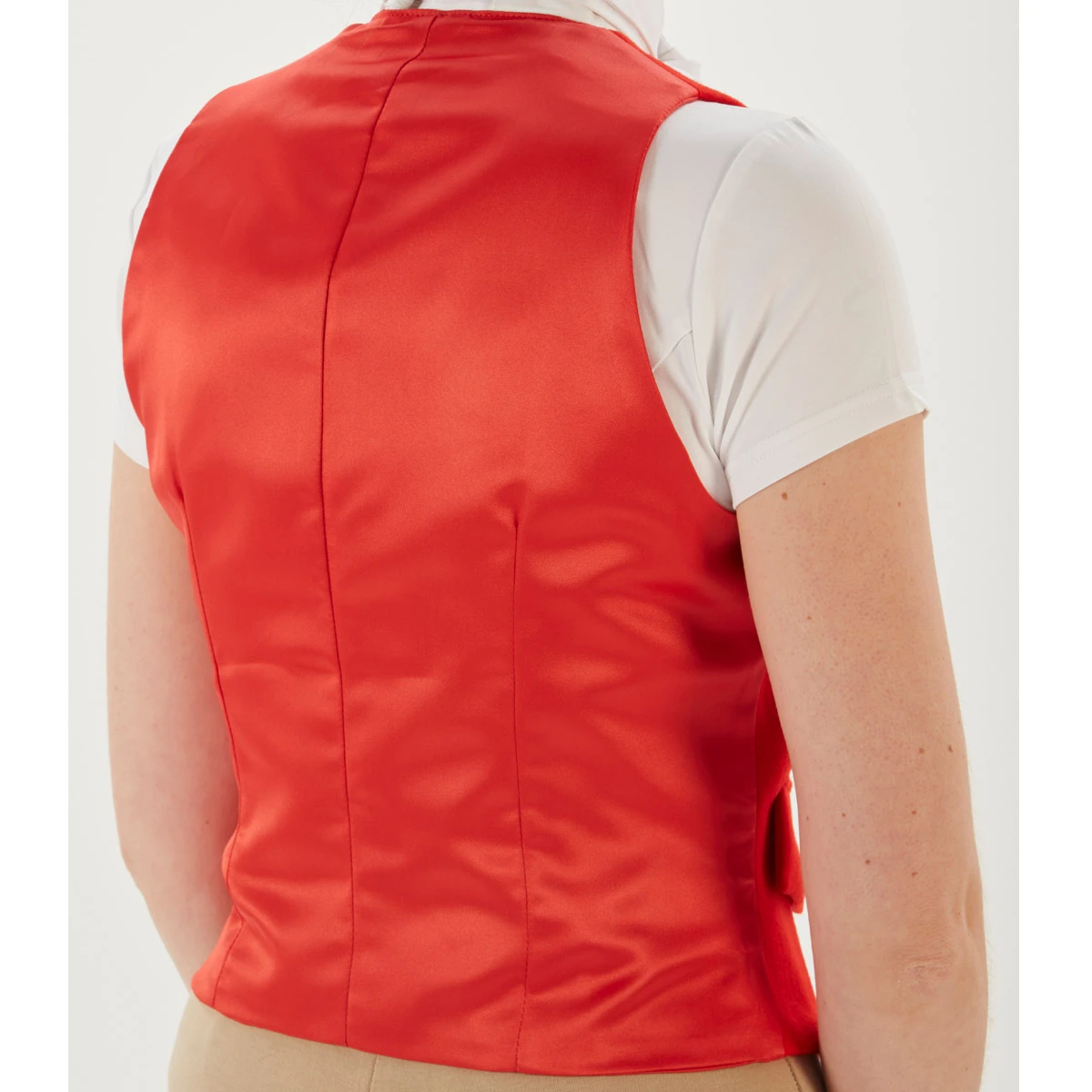 Ladies Waistcoat Red 5 Ladies Waistcoat Red - Image 5
