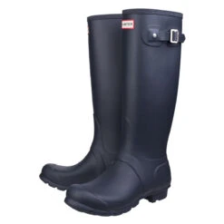 Hunter Original Tall Wellingtons Navy Blue -Saddle Store hn0211 bl11 6