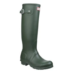 Hunter Original Tall Wellingtons Green -Saddle Store hn0211 gn 3