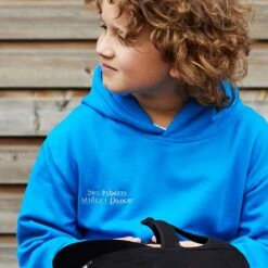 Personalised Junior Embroidered Hoodie Blue -Saddle Store hoodie blue