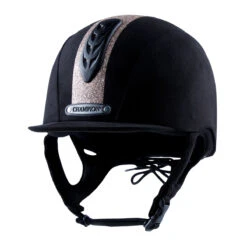 Champion Junior X-Air Dazzle Plus Helmet Black/Rose Gold 51cm-63cm
