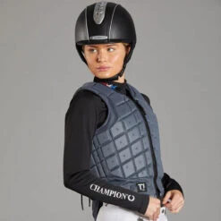 Champion Titanium Ti22 Body Protector Adults Gunmetal Grey XL Regular -Saddle Store image 3 1 1 1 1 1