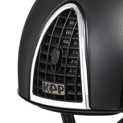 KEP Cromo Adults Jockey Skull Helmet Black -Saddle Store kep. close up