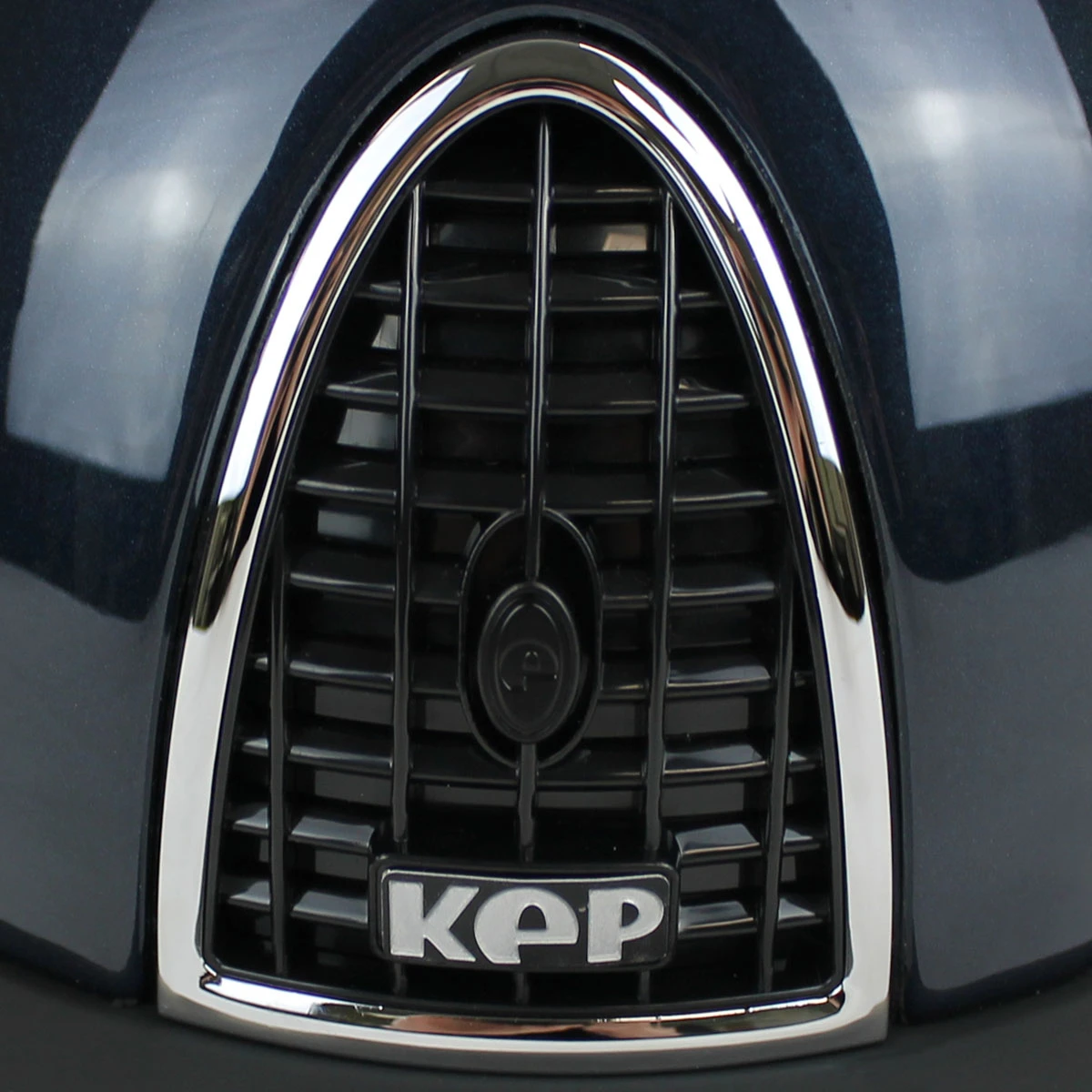 KEP Childrens Cromo Shine Riding Hat Blue 4 KEP Childrens Cromo Shine Riding Hat Blue - Image 4