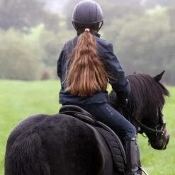 Harry Hall All-Weather Unisex Blouson Jacket Junior Dark Navy 15 Harry Hall All-Weather Unisex Blouson Jacket Junior Dark Navy -Saddle Store kids blouson lifestyle 2