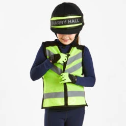 Harry Hall Kids High Viz Tabard Yellow -Saddle Store kids hi viz.2