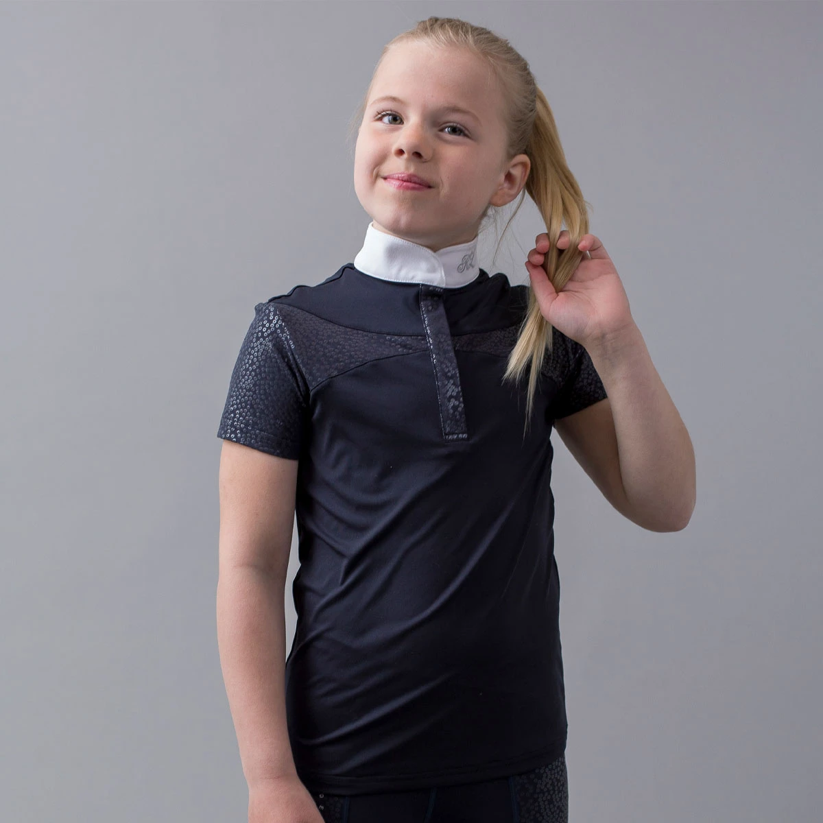 Kingsland KLotilie Girls Show Shirt Navy Blue 1 Kingsland KLotilie Girls Show Shirt Navy Blue