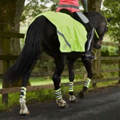 Masta Hi Viz Leg Wraps Yellow -Saddle Store leg wraps yellow.3