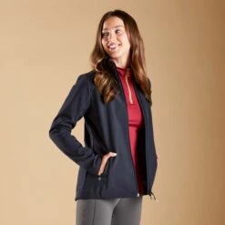 Harry Hall Softshell Jacket Dark Navy -Saddle Store lifestyle hh8558 one