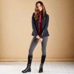 Harry Hall Softshell Jacket Dark Navy -Saddle Store lifestyle hh8558 two