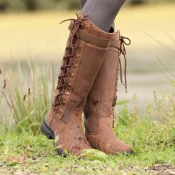 Harry Hall Overstone II Waterproof Country Boot Brown -Saddle Store lifestyle overstone ii 1