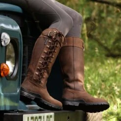 Harry Hall Overstone II Waterproof Country Boot Brown -Saddle Store lifestyle overstone ii 5