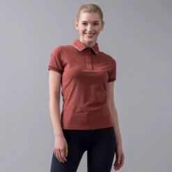 Kingsland Klolena Ladies Tec Pique Polo Shirt Brown 6 Kingsland Klolena Ladies Tec Pique Polo Shirt Brown -Saddle Store lifestyle polo shirt bn 1