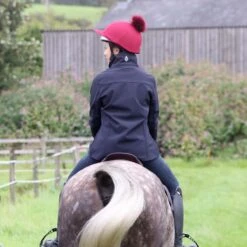 Harry Hall Softshell Jacket Dark Navy -Saddle Store lifestyle ridden softshell jacket 2