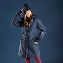 Harry Hall All-Weather Long Jacket II Dark Navy -Saddle Store lifestyle seven hh8176