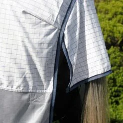 Fieldmasta Combo Fly Rug Silver -Saddle Store long tail flap