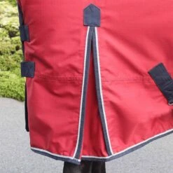 Ventomasta 100g Lightweight Standard Neck Turnout Rug Red -Saddle Store ma6244 shoulder gusset
