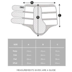 Masta Air-Flux Brushing Boot Navy Blue -Saddle Store ma6999 brushing boot size guide squared