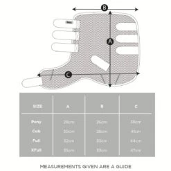 Air-Flux Schooling Wrap Boot White 5 Air-Flux Schooling Wrap Boot White -Saddle Store ma7000 size guide squared 3