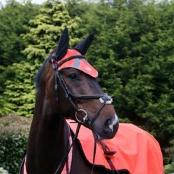 Masta Hi Viz Fly Veil Orange 7 Masta Hi Viz Fly Veil Orange -Saddle Store ma7478 or image 3