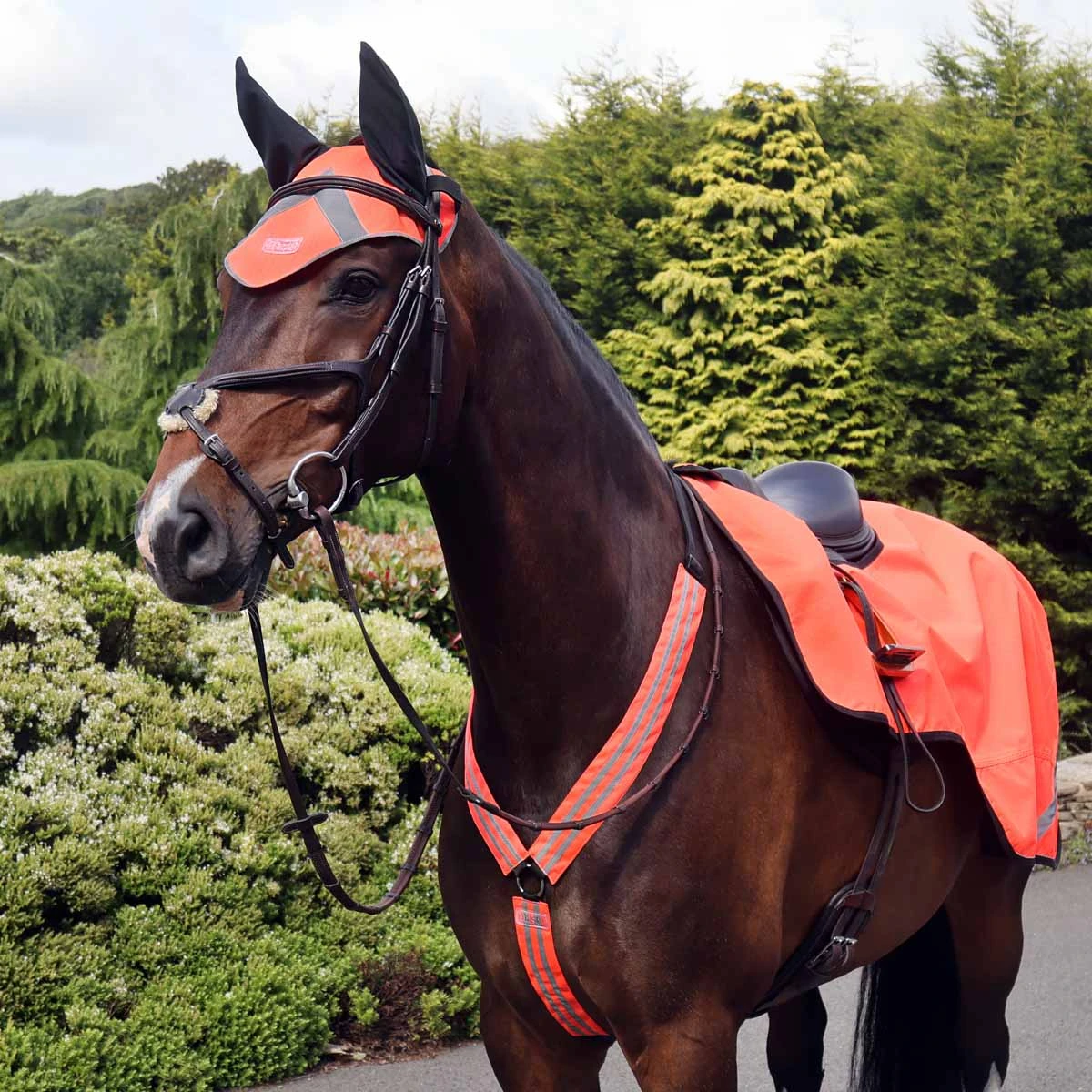 Masta Hi Viz Breast Plate Orange 2 Masta Hi Viz Breast Plate Orange - Image 2