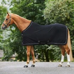 Masta Horse Fleece Rug Standard Neck Black
