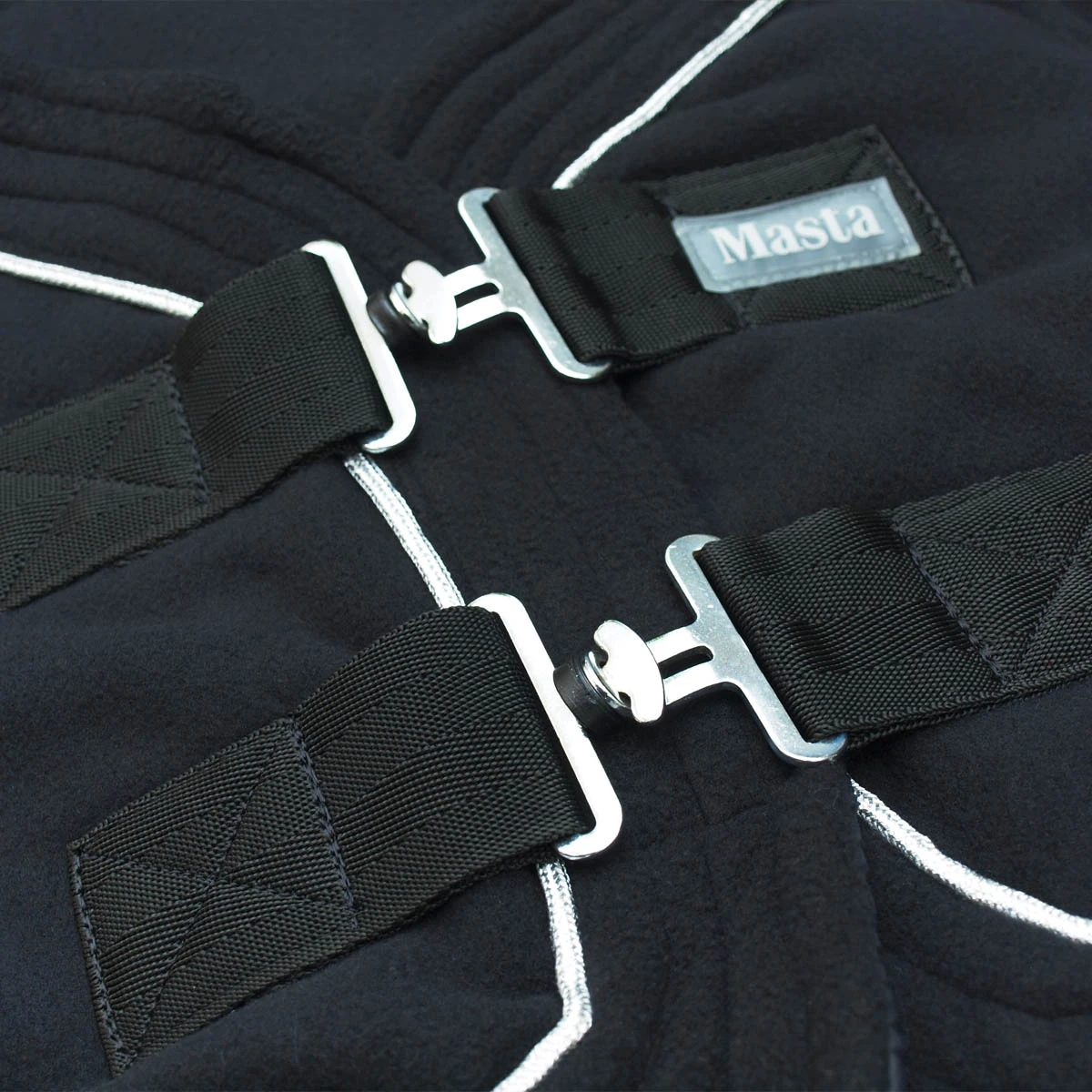 Masta Horse Fleece Rug Standard Neck Black 2 Masta Horse Fleece Rug Standard Neck Black - Image 2