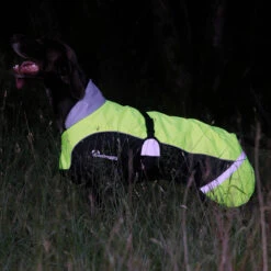 Woofmasta High Viz Dog Coat Yellow -Saddle Store ma8152 hi viz dog coat shot 3