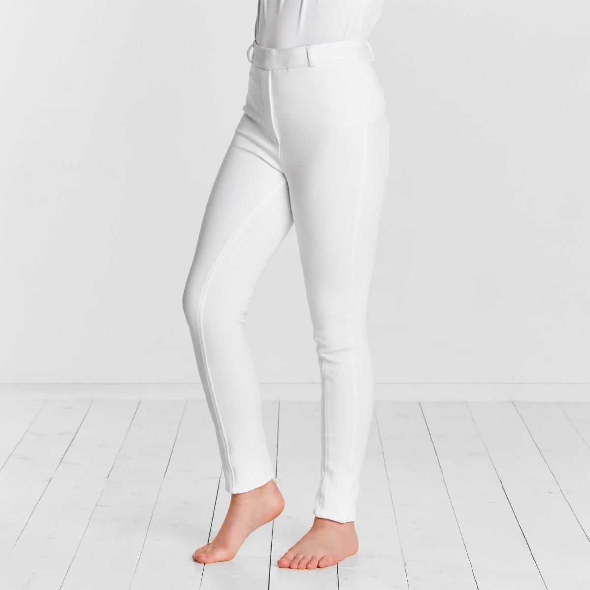 Farnell Grip Seat Junior Jodhpur White 1 Farnell Grip Seat Junior Jodhpur White