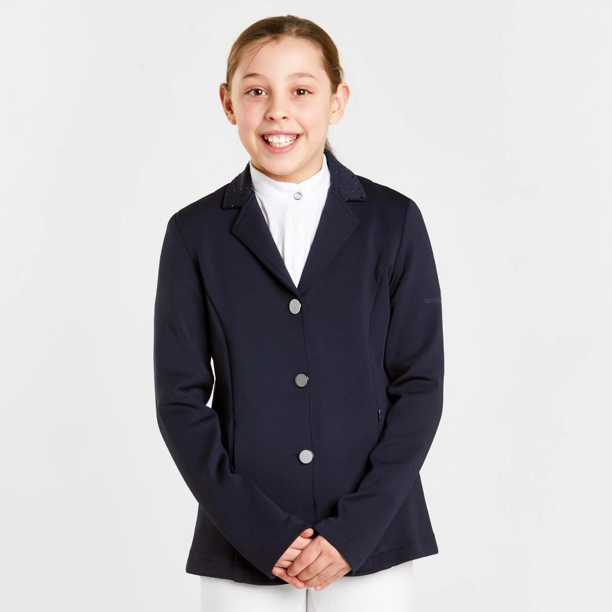 Harry Hall Show Jacket Junior Navy Blue 1 Harry Hall Show Jacket Junior Navy Blue