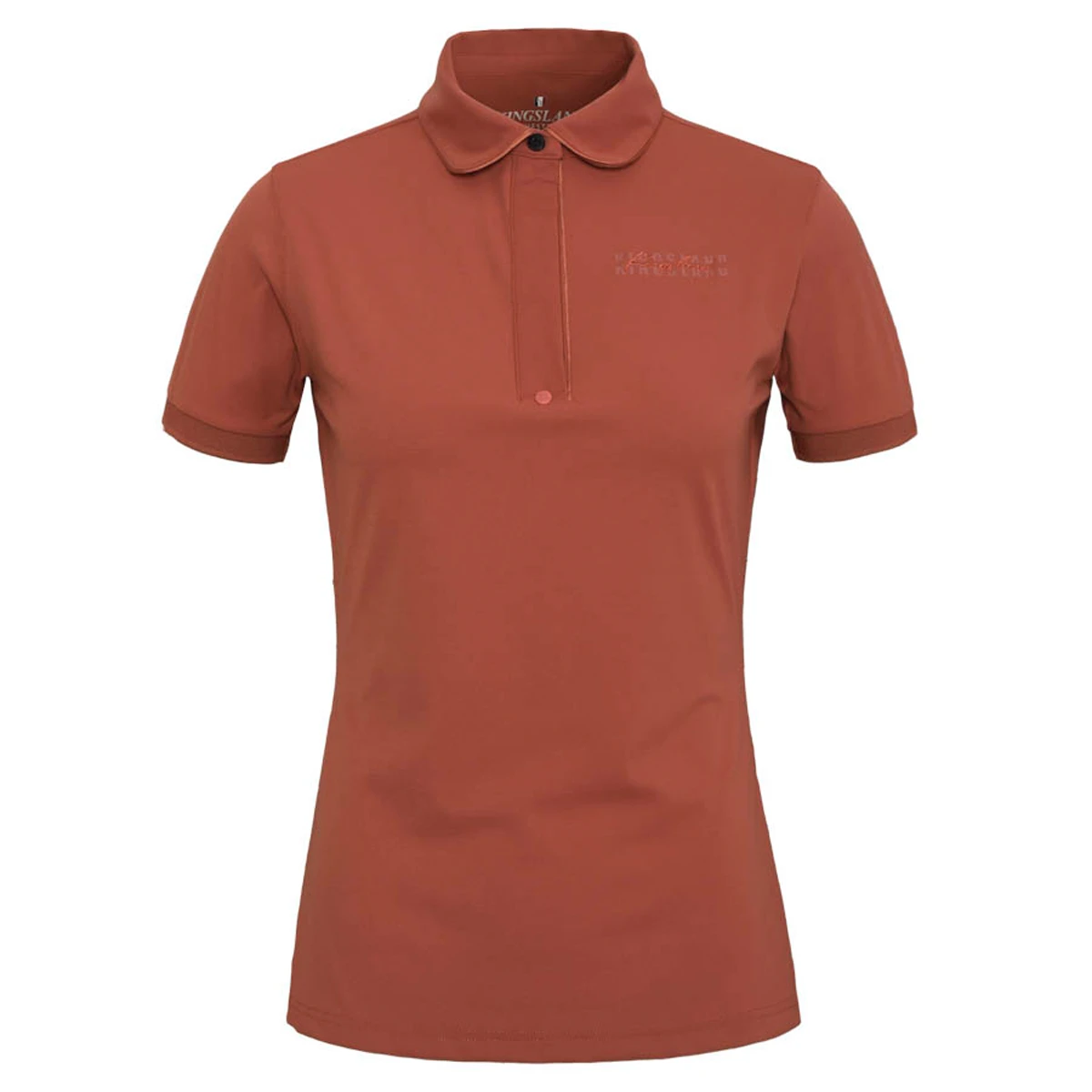 Kingsland Klolena Ladies Tec Pique Polo Shirt Brown 1 Kingsland Klolena Ladies Tec Pique Polo Shirt Brown