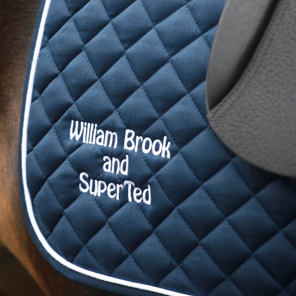 Personalised Masta GP Saddle Pad Navy Blue 4 Personalised Masta GP Saddle Pad Navy Blue - Image 4