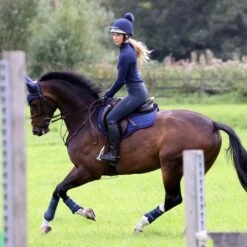 Harry Hall Ladies Base Layer Dark Navy -Saddle Store navy lifestyle 1