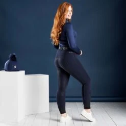 Farnell Breeches Full Grip Seat Navy Blue -Saddle Store navy lifestyle four