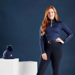 Harry Hall Ladies Base Layer Dark Navy -Saddle Store navy lifestyle one