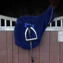 Cottage Craft Fleece Saddle Cover Navy Blue