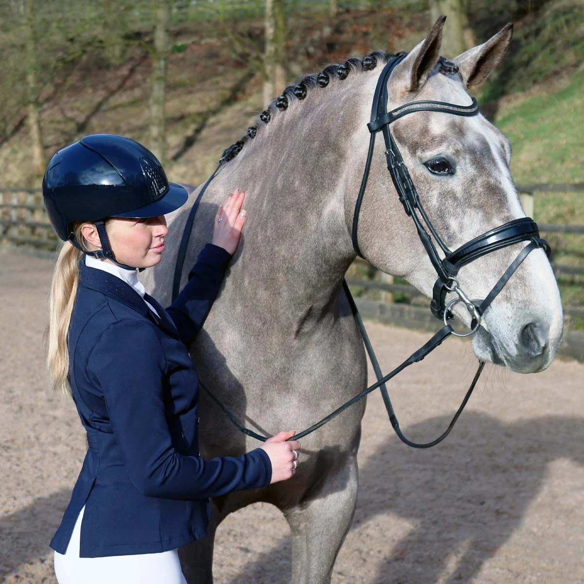 Harry Hall Show Jacket Ladies Navy Blue 10 Harry Hall Show Jacket Ladies Navy Blue - Image 10