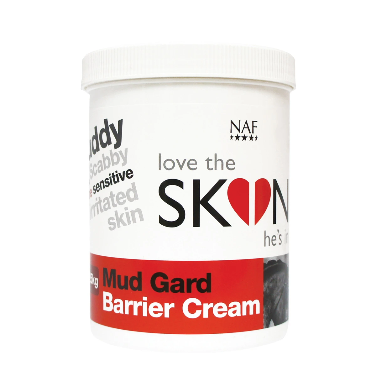 NAF Love The Skin He's In Mud Gard Barrier Horse Cream 1.25kg 1 NAF Love The Skin He's In Mud Gard Barrier Horse Cream 1.25kg